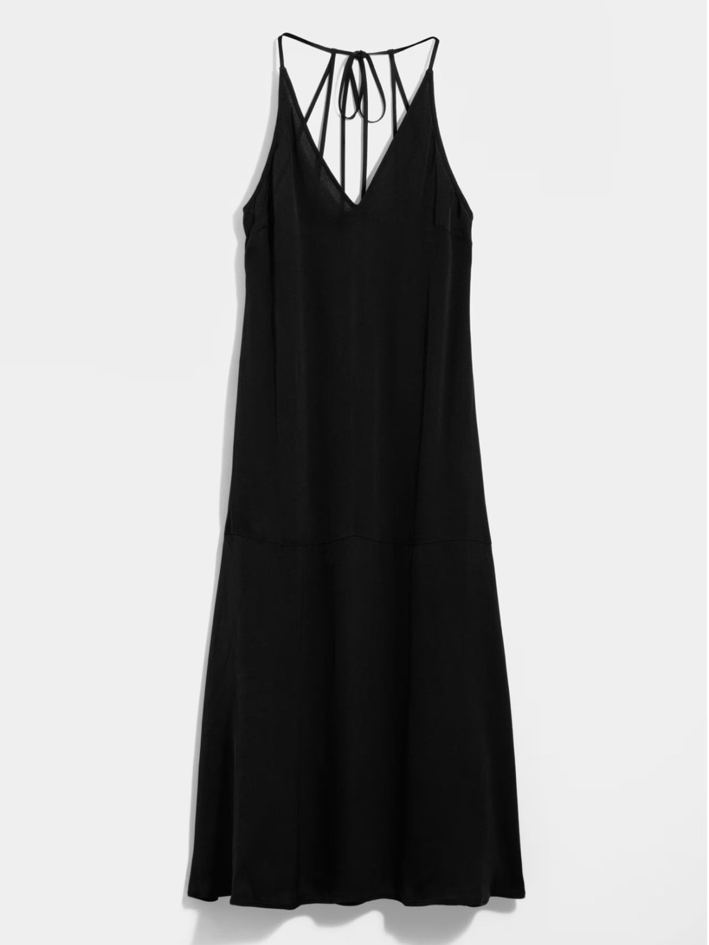 Other Stories Black Strappy V-Neck Maxi Dress